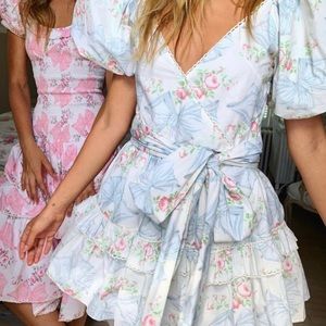 Love shack fancy Zelle dress with bows!